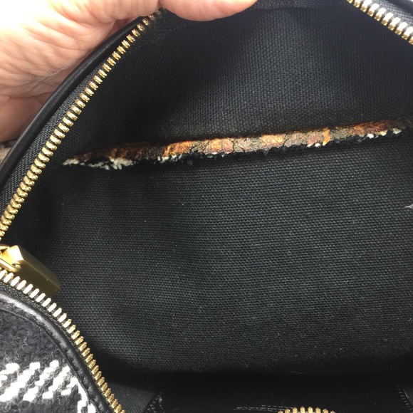 Burberry London Small Wool Check Purse Bag - Picture 10 of 17